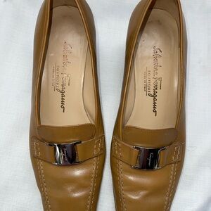 Salvatore Ferragamo Tan Leather Shoes